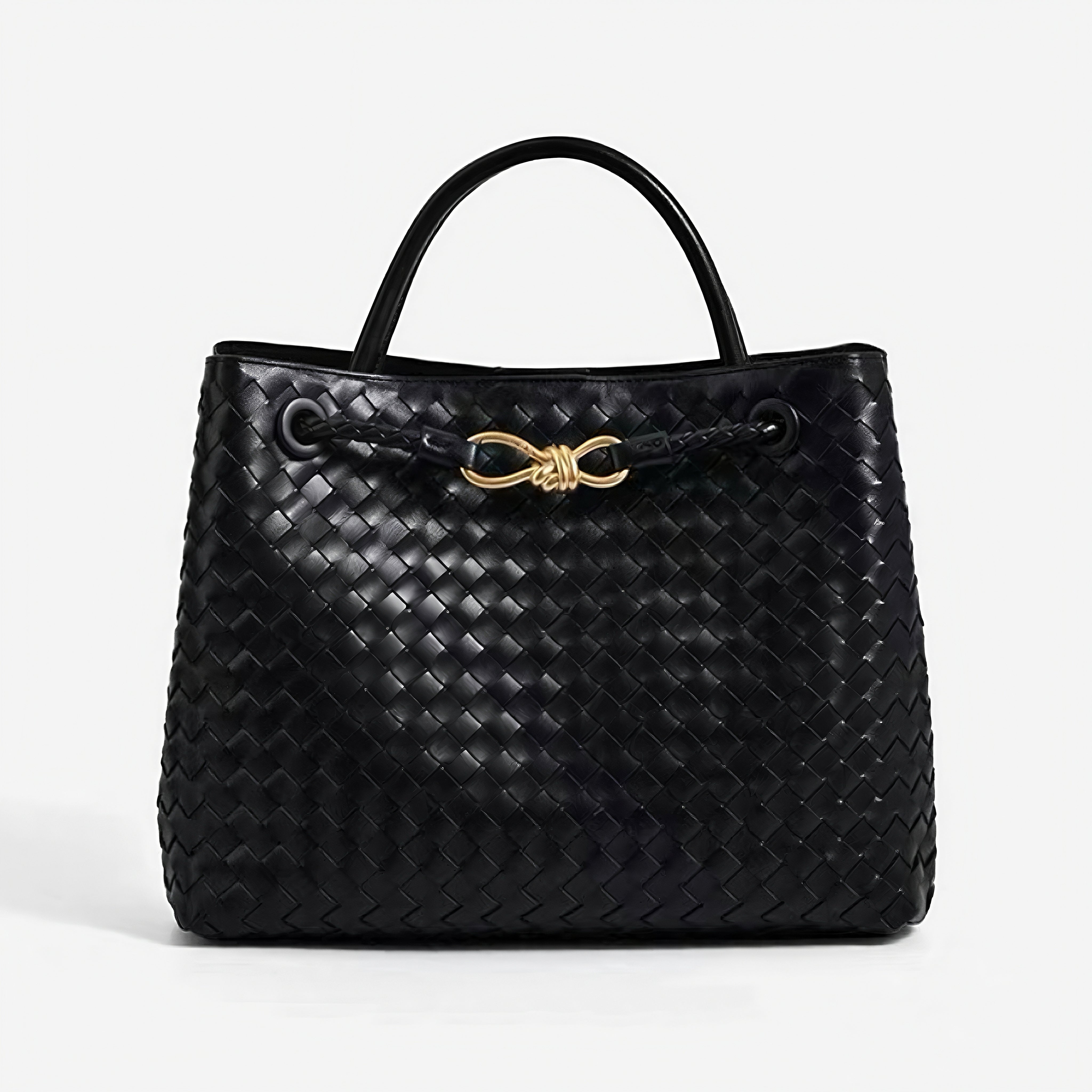 Woven Charm Satchel